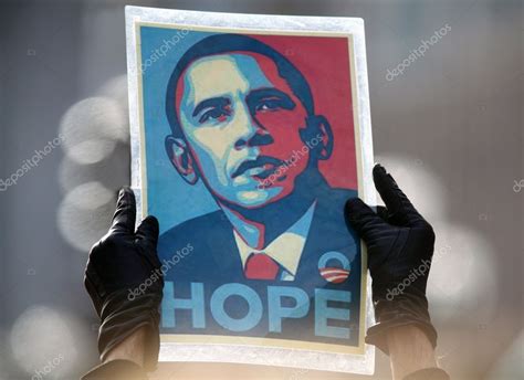 Obama "Hope" Poster by Sheppard Faire — Stock Editorial Photo ...