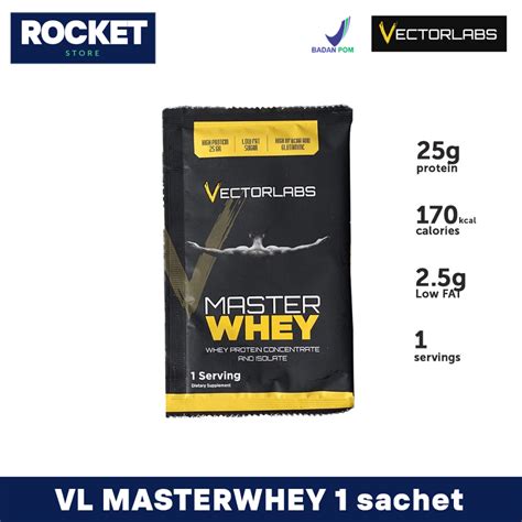 Jual VECTORLABS Masterwhey Sachet Eceran Ecer 45 Gram Master Whey