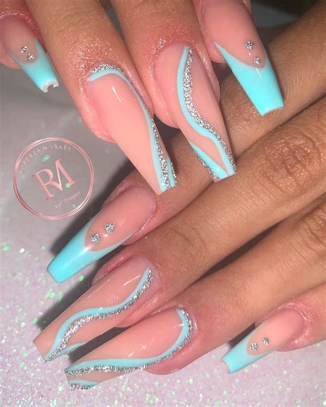 Aqua Nail Inspo Artofit