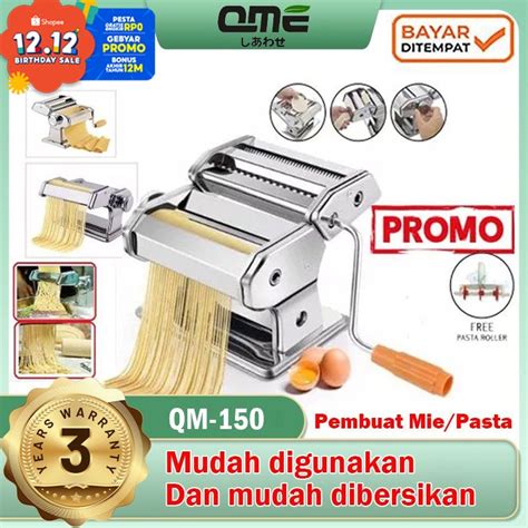 Jual Qme Pasta Maker Atlas Gilingan Mie Molen Pangsit Cetakan Mie