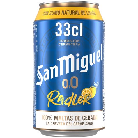 CERV SAN MIGUEL 0 0 RADLER LATA 33CL Supermercados Ruiz Galan