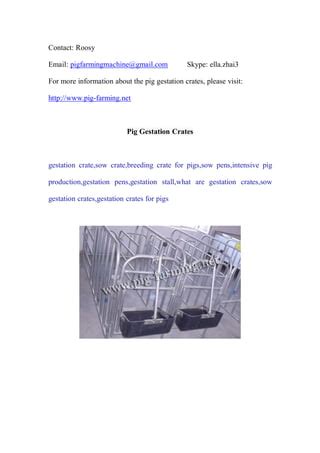 Pig Gestation Crates Pdf