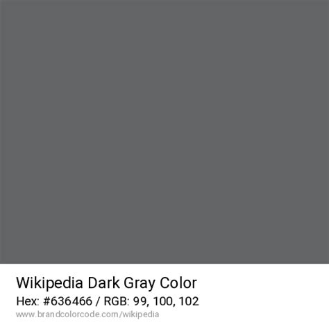 Wikipedia Brand Color Codes » BrandColorCode.com