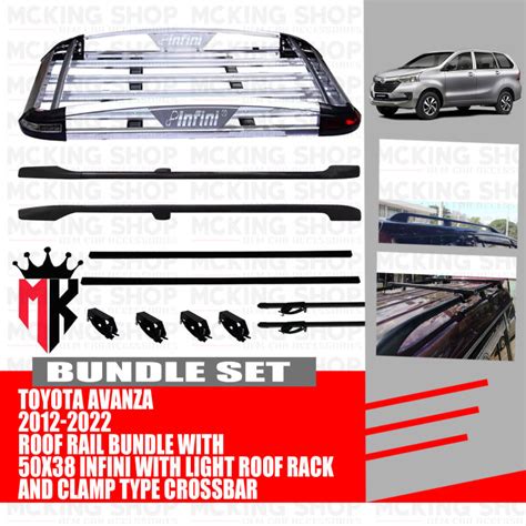 Toyota Avanza 2012 2022 Infini With Light 50x38 Roof Rack Roofrack