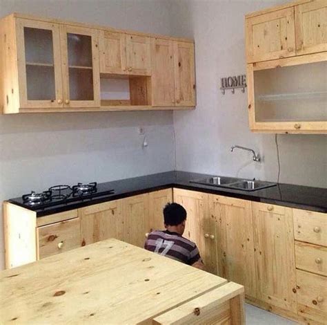 Jual Lemari Dapur Kitchen Set Full Kayu Jati Belanda Elegant Minimalis