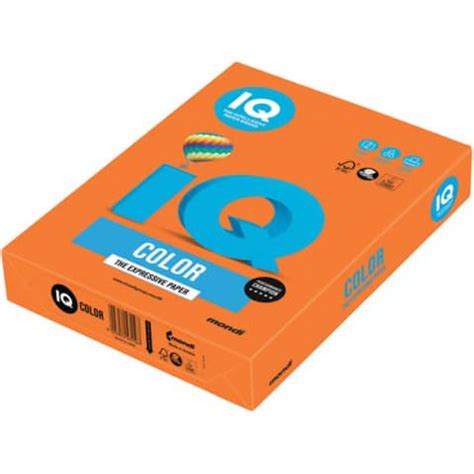 MONDI IQ Kopierpapier A4 80g intensiv orange 500 Blatt günstig online