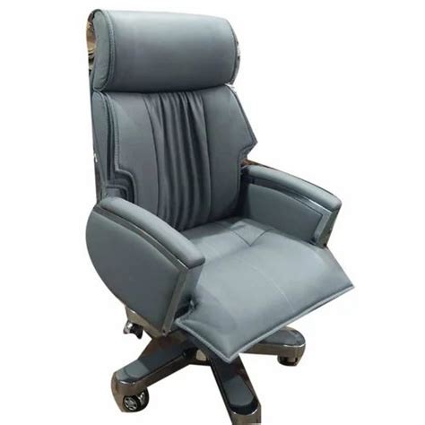 Mid Back Grey Rexine Revolving Boss Chair Fixed Arm At Rs 35000 In