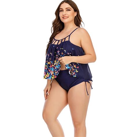 Custom Size Bodysuit Hot Sexy Fat Women Swimwear Plus Size Tankini Swimsuit Wholesale High Waist