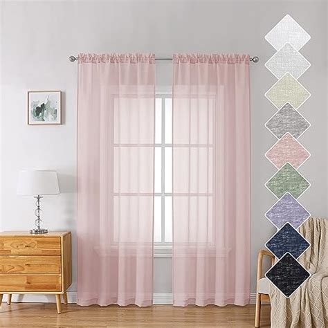 I Tested Pink Sheer Panel Curtains and Here's Why They're a Must-Have for Every Home!