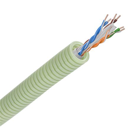 Green flex flexibele buis 16mm data U/UTP CAT6 rol 100 meter (HFUTP6 ...