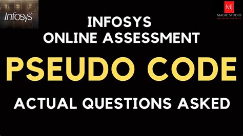 Infosys Pseudocode Questions With Answers Must Do