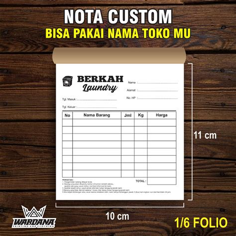 Jual Cetak Nota 2 Ply Nota Olshop Nota Toko Nota Custom Shopee