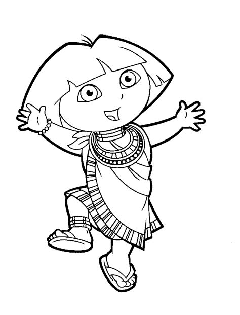 Coloriage Dora L Exploratrice Dessins Anim S Dessin