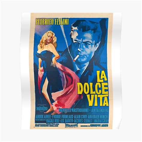 "La Dolce Vita" Poster for Sale by BEGROTESQUE | Redbubble