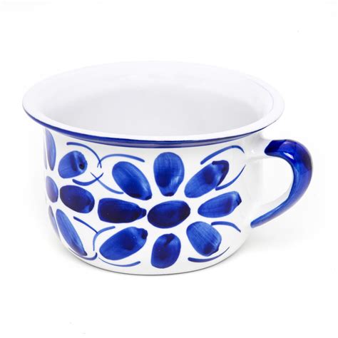 Cachepot Decorativo Em Porcelana Azul Colonial Compre Online