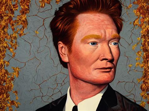 Close Up Portrait Of Conan O Brien Painting By Stable Diffusion