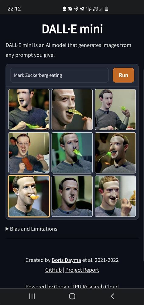 Mark Zuckerberg eating : r/dallemini