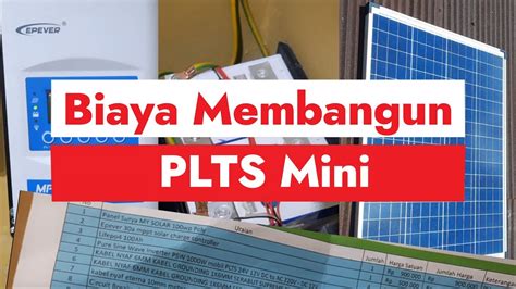 Biaya Membangun PLTS Mini VersusID YouTube