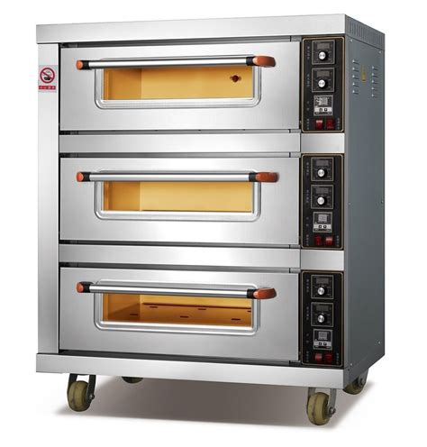 Stainless Steelss Biscuitcookies Gas Baking Oven 3 Deck 6 Tray