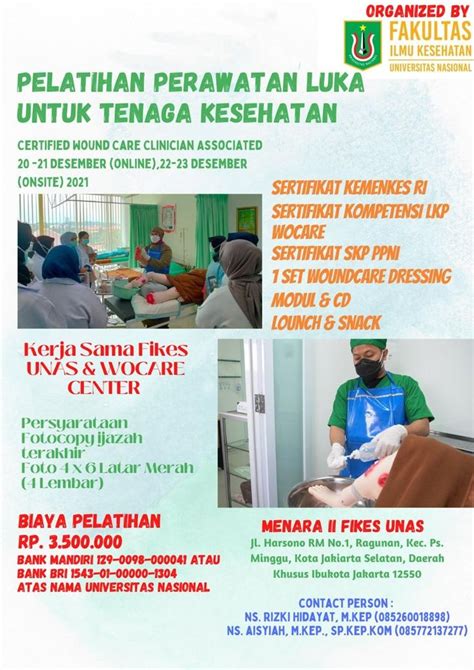 PELATIHAN PERAWATAN LUKA UNTUK TENAGA KESEHATAN CERTIFIED WOUND CARE