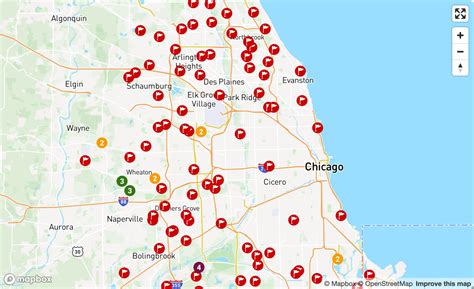 Chicago Area Public Golf Course Map Chicago Golfscout