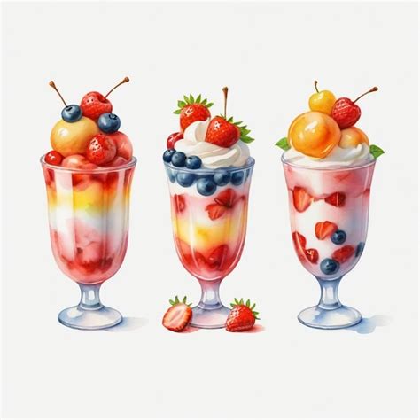 Tres Bebidas De Diferentes Colores Con Una Que Dice Fruta Y La Otra