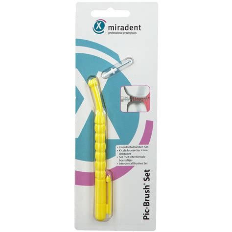 Miradent Pic Brush Set Gelb X Fine Transparent Mm St Shop