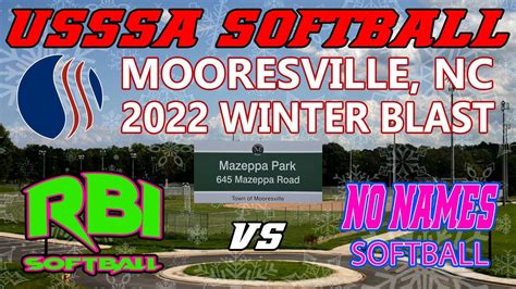 Usssa Winter Blast Rbi Craigology Vs No Names Championship