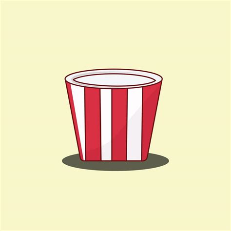 Popcorn bucket flat illustration design 14766168 Vector Art at Vecteezy