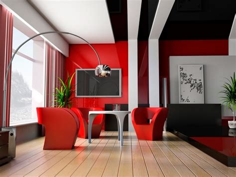 Red living room ideas – original and eye catching interior designs