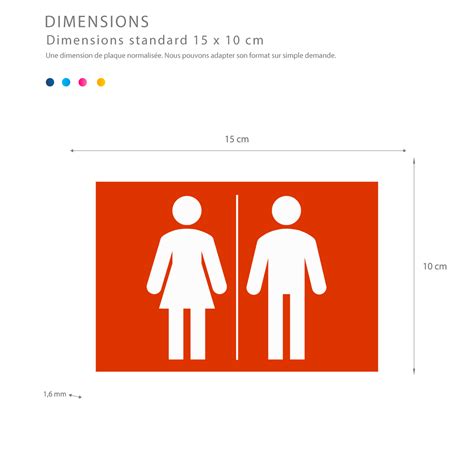 Plaques De Signalisation Toilettes Mixtes Gravure Compagnie