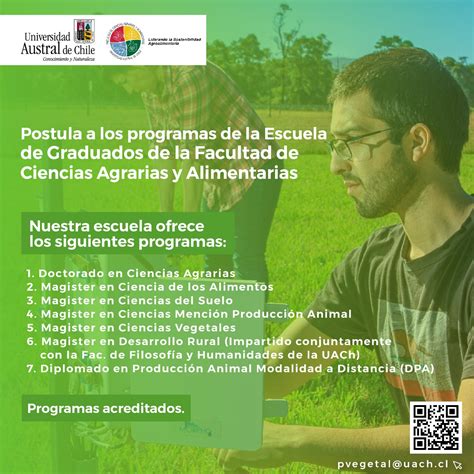 La Facultad De Ciencias Agrarias Y Alimentarias Invita A Postular A Sus