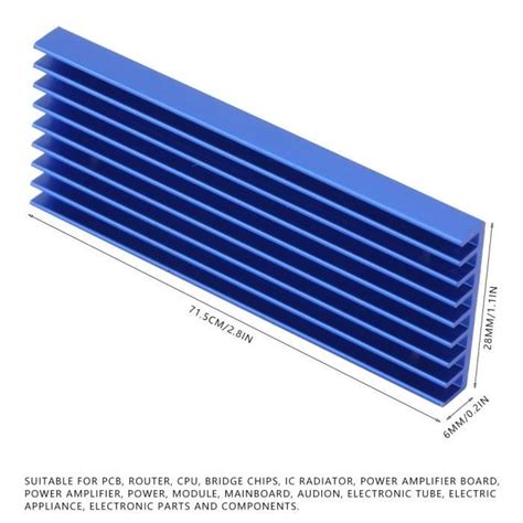 Shipenophy Dissipateur Thermique En Aluminium Refroidisseur De