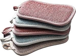 HOT BODY Kitchen Sponge Scrub Sponges Double Sided Scouring Pad Reusable Cleaning Magic Sponges