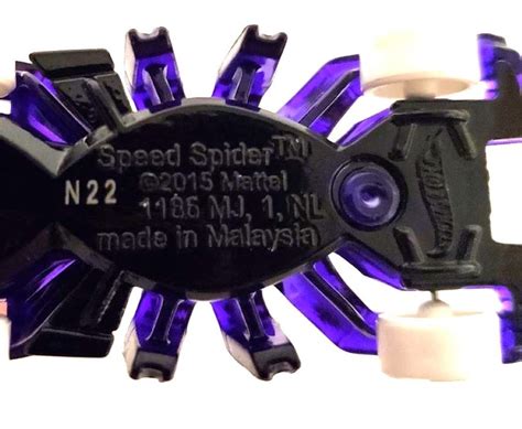 Hot Wheels Speed Spider Street Beasts Clear Purple W Yellow Crosses Property Room