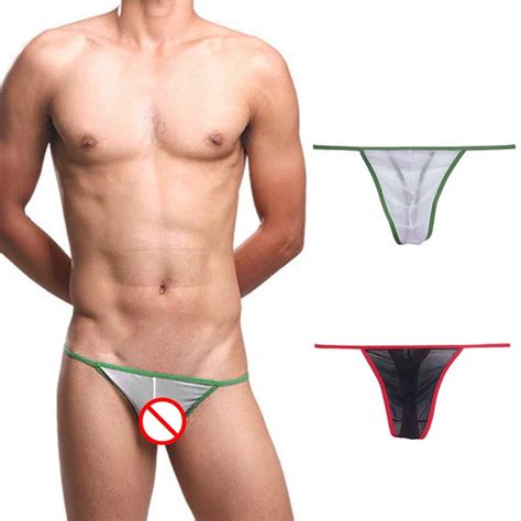 MEN G STRING THONG Bulge Pouch Panties Micro Bikini T Back Underwear Pants Brief EUR