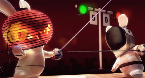 Rayman Raving Rabbids Fencing 320 x 480 iPhone wallpaper download