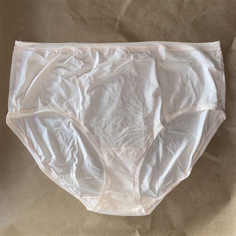 Jms Brief Bikini Panties Underwear Nylon Gusset High Waist Smooth Ivory Ebay