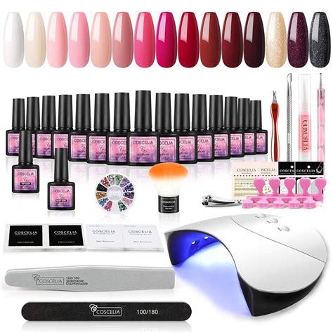 Coscelia Uv Nagellack Set N Gel Starterset Mit W U V Led Nagellampe