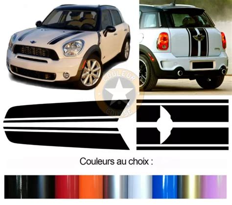 Set De Bandes Capot Et Coffre Pour Mini Countryman Deco Auto Sticker