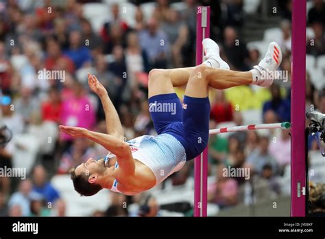 Ashley Bryant Great Britain Competing In The Decathlon High Jump At