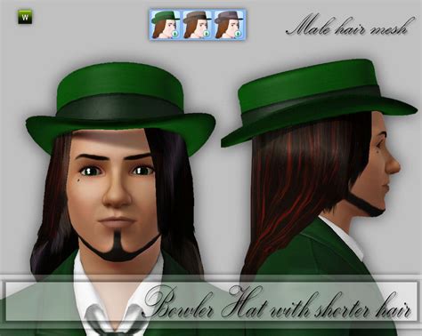 The Sims Resource - CD_Hat with Short hair