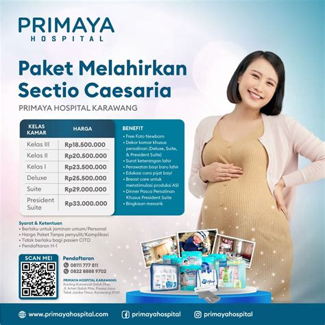 Paket Melahirkan Sectio Caesaria Deluxe Primaya Hospital Karawang