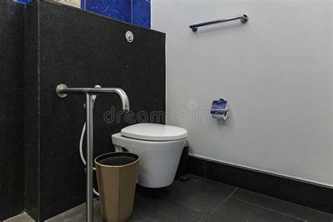 Toilets For Handicapped People In The Office Building Stock Image