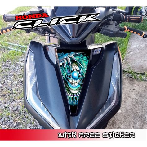 Honda Click Front Panel Sticker Decal Clown Design Shopee Philippines