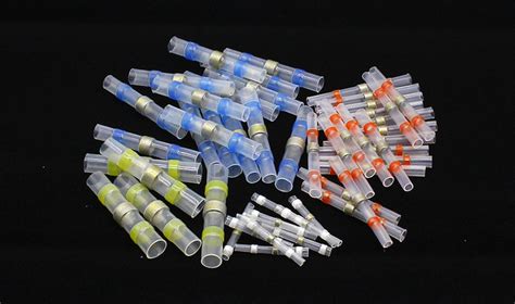 50 шт. Набор термоусадочных трубок с припоем / Соединитель ...