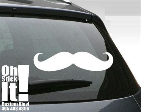 Mustache Car Decal 10 Inches Wide Moustache 600 Via Etsy Mustache Car Car Decals