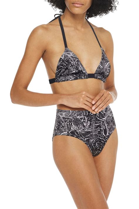 Maison Lejaby Sierra Nevada Printed Triangle Bikini Top The Outnet