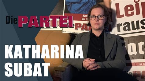 Katharina Subat PARTEI Kurzporträts zur OBM Wahl Leipzig 2020