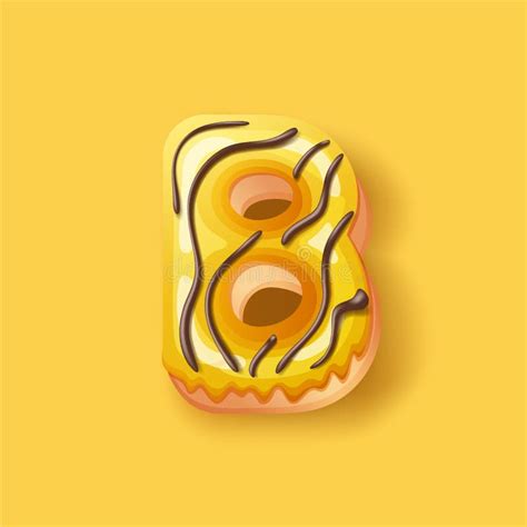 Donut Icing Upper Latters V W X Font Of Donuts Bakery Sweet